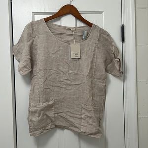 100 % Italian linen, Francesca Bettini top